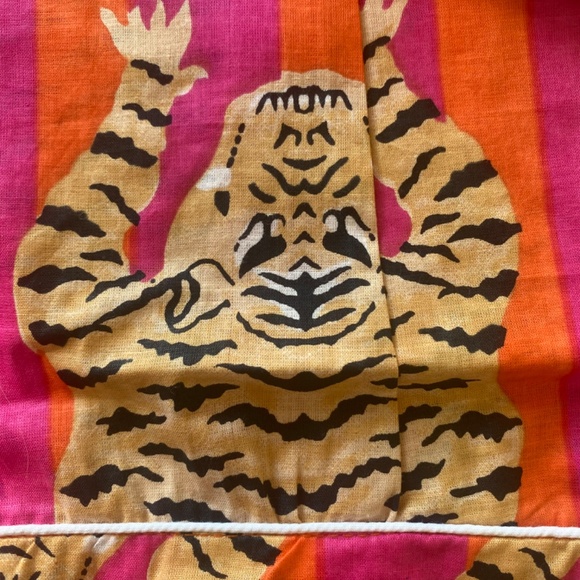 Hand block print cotton pajama shorts various sizes - Picture 2 of 3